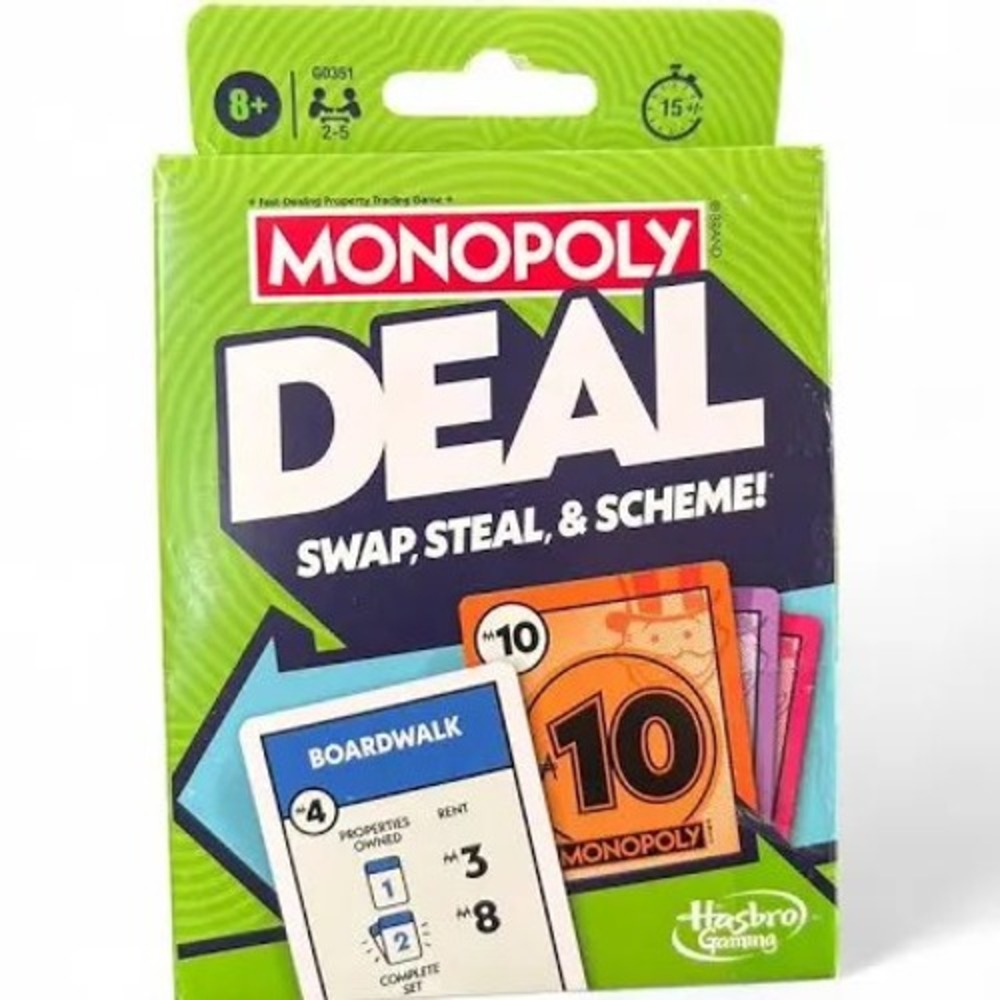 Hasbro Gaming Monopoly Deal Card Game Fast Property Trading Game G0351 New